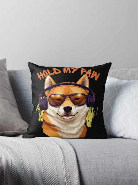 Vista previa del artículo con la obra «Sostén mi pata, nenas - Perro Corgie», diseñado y vendido por Eranthe Bernardo.