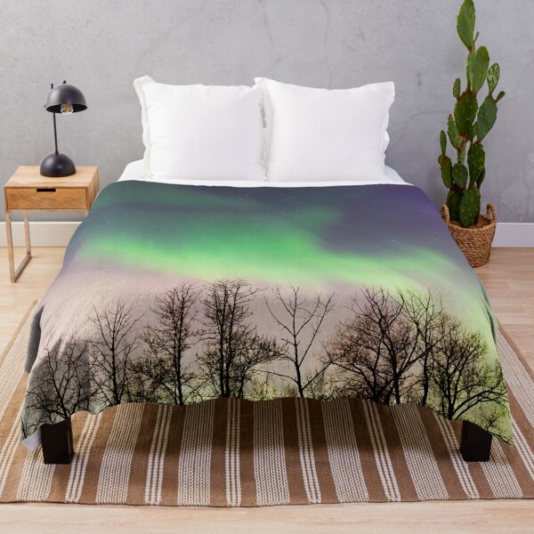 Item preview, Northern Lights Dancing over Trees designed and sold by Amy Mitchell.