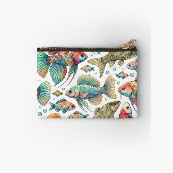Item preview, Colorful Watercolor Fish Seamless Pattern designed and sold by Chokhdi289shop.