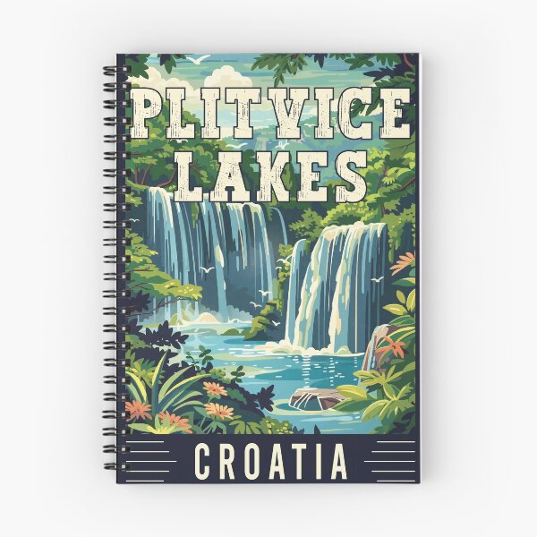 Item preview, Discover the Magic of Plitvice Lakes in Croatia - Vintage Travel Art designed and sold by turtlestart.