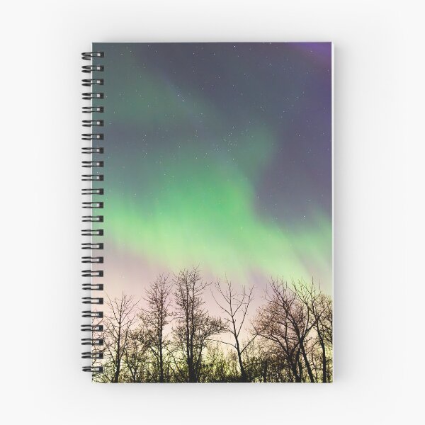 Item preview, Northern Lights Dancing over Trees designed and sold by Amy Mitchell.