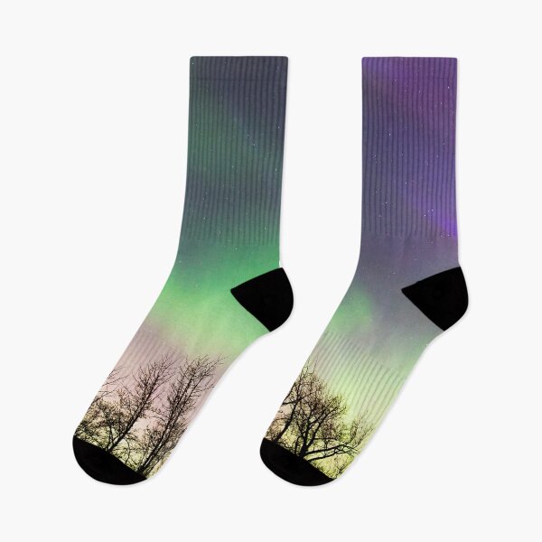 Item preview, Northern Lights Dancing over Trees designed and sold by Amy Mitchell.