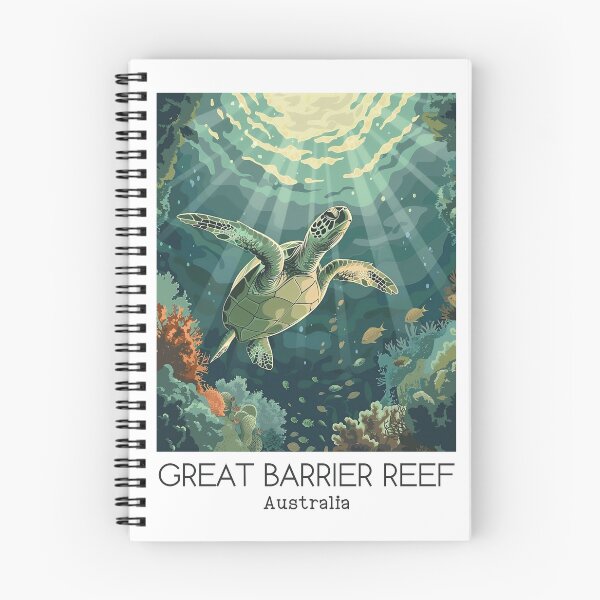 Item preview, A Vintage Travel Illustration of Great Barrier Reef Marine Park - Australia  designed and sold by GoodOldVintage.