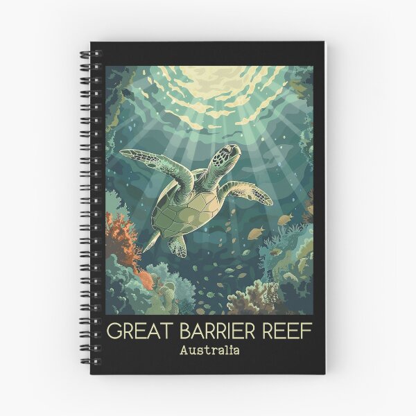 Item preview, A Vintage Travel Illustration of Great Barrier Reef Marine Park - Australia  designed and sold by GoodOldVintage.