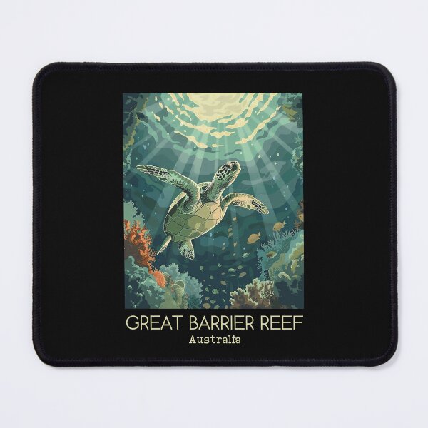 Item preview, A Vintage Travel Illustration of Great Barrier Reef Marine Park - Australia  designed and sold by GoodOldVintage.