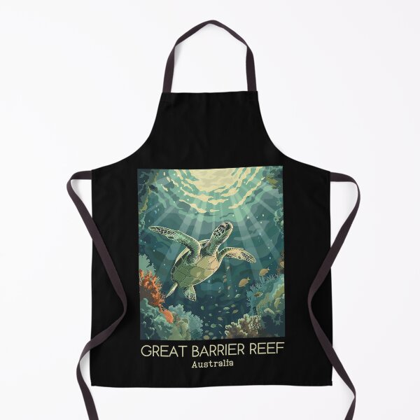 Item preview, A Vintage Travel Illustration of Great Barrier Reef Marine Park - Australia  designed and sold by GoodOldVintage.