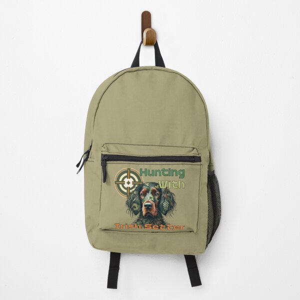 Artikelvorschau, Irish Setter Camouflage Jagdhund Design entworfen und verkauft von SportyAndArtful.