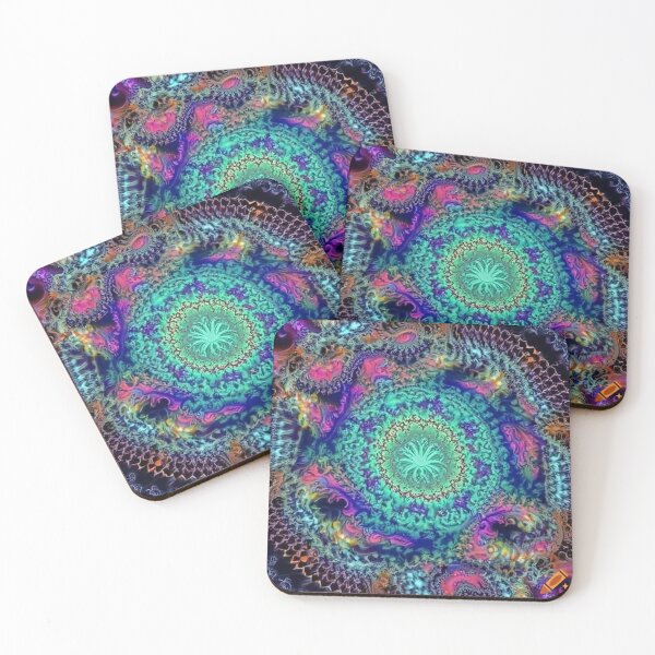 Item preview, Trippy Psychedelic Fractal Patterns designed and sold by kablon art ⭐⭐⭐⭐.