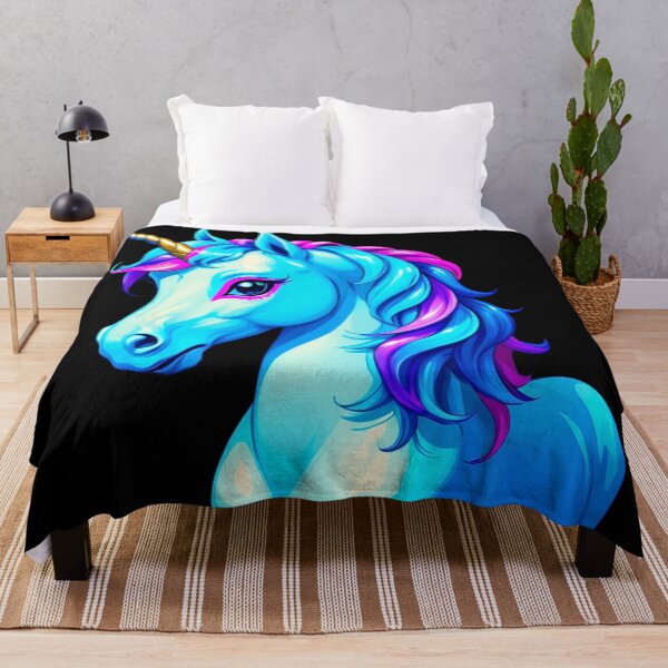 Item preview, Majestic Unicorn with Shimmering Colorful Mane designed and sold by artwaves.
