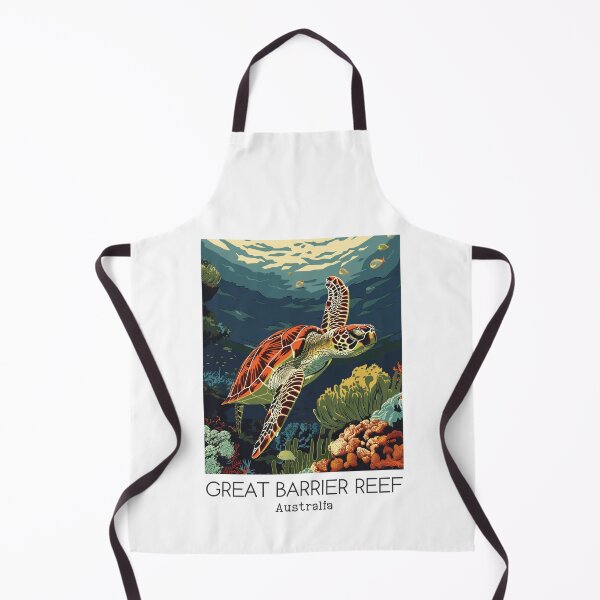 Item preview, A Vintage Travel Illustration of Great Barrier Reef Marine Park - Australia  designed and sold by GoodOldVintage.