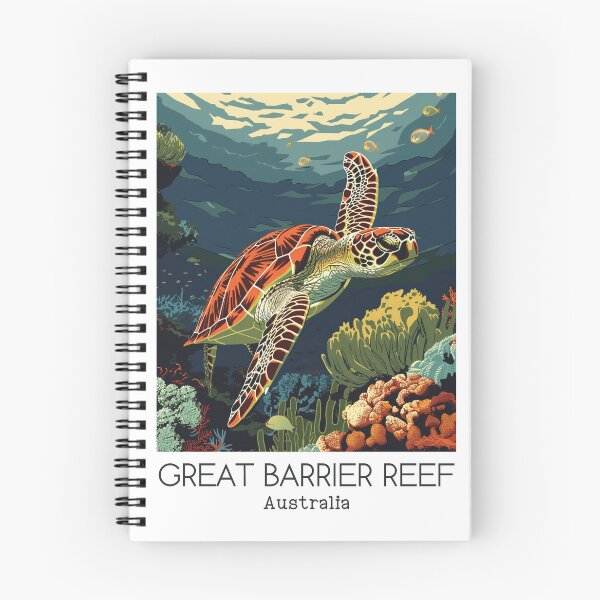 Item preview, A Vintage Travel Illustration of Great Barrier Reef Marine Park - Australia  designed and sold by GoodOldVintage.