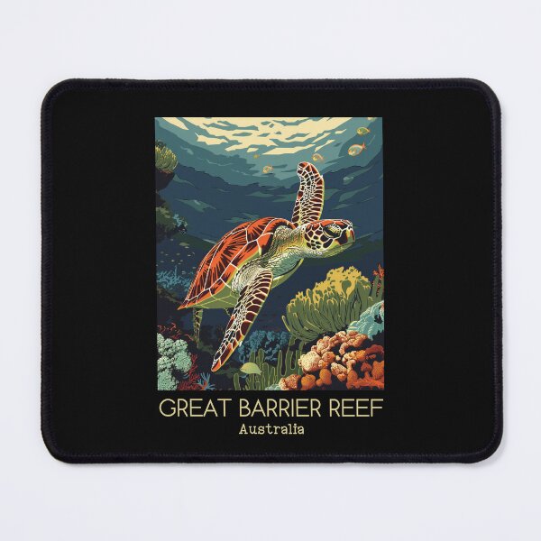 Item preview, A Vintage Travel Illustration of Great Barrier Reef Marine Park - Australia  designed and sold by GoodOldVintage.