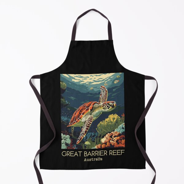 Item preview, A Vintage Travel Illustration of Great Barrier Reef Marine Park - Australia  designed and sold by GoodOldVintage.