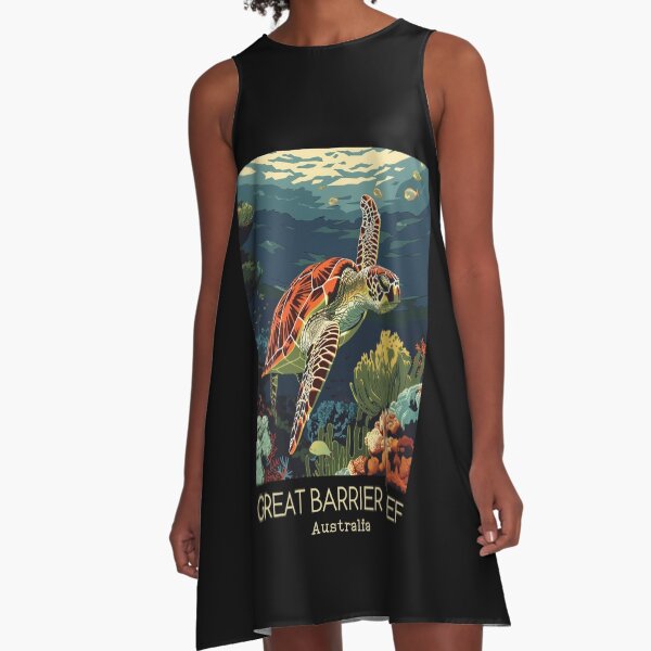 Artikel-Vorschau von Eine Vintage-Reiseillustration des Great Barrier Reef Marine Park - Australien, designt und verkauft von GoodOldVintage.
