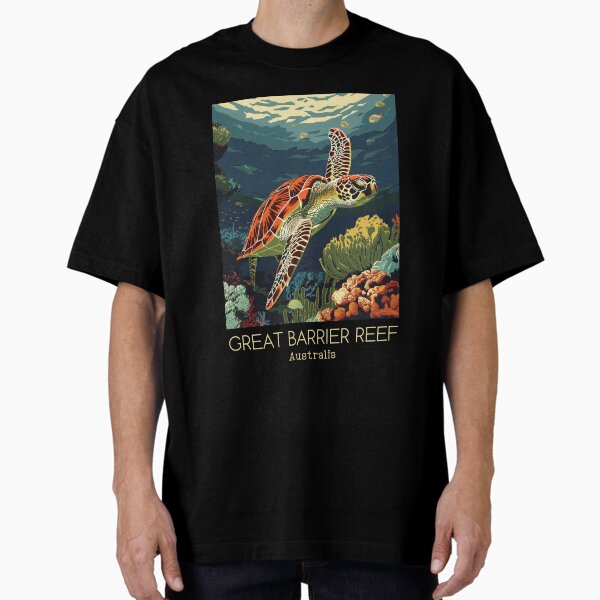 Artikel-Vorschau von Eine Vintage-Reiseillustration des Great Barrier Reef Marine Park - Australien, designt und verkauft von GoodOldVintage.