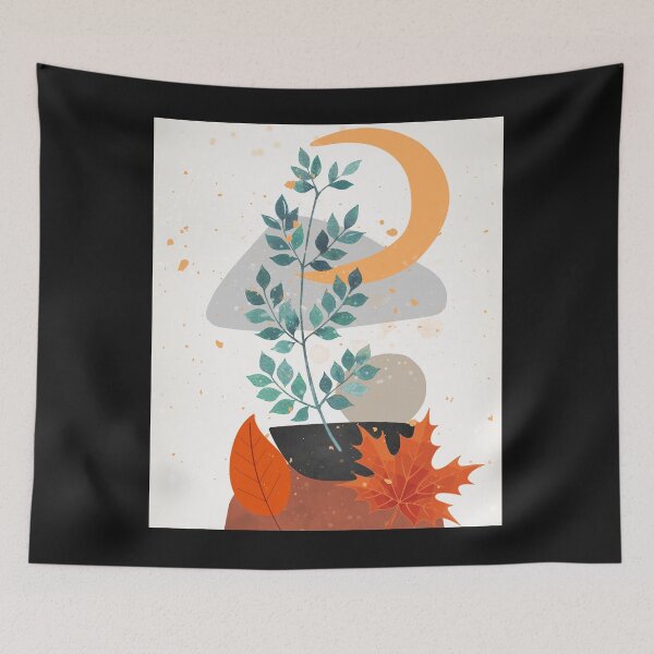 Item preview, Boho Aesthetic Autumn Leaves designed and sold by MarcelooArt.