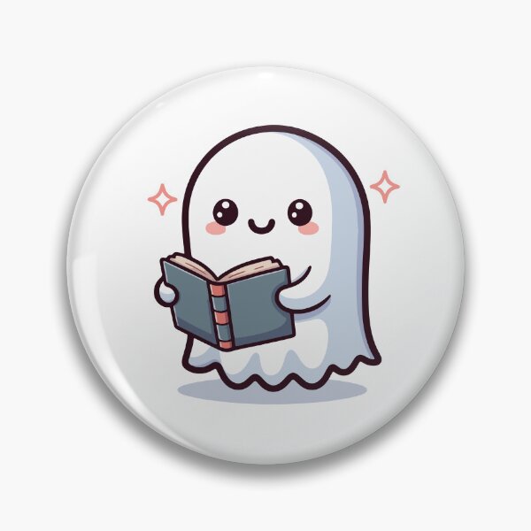 Item preview, Cute Cartoon Halloween Ghost Holding a Book designed and sold by chocolate e'claire.