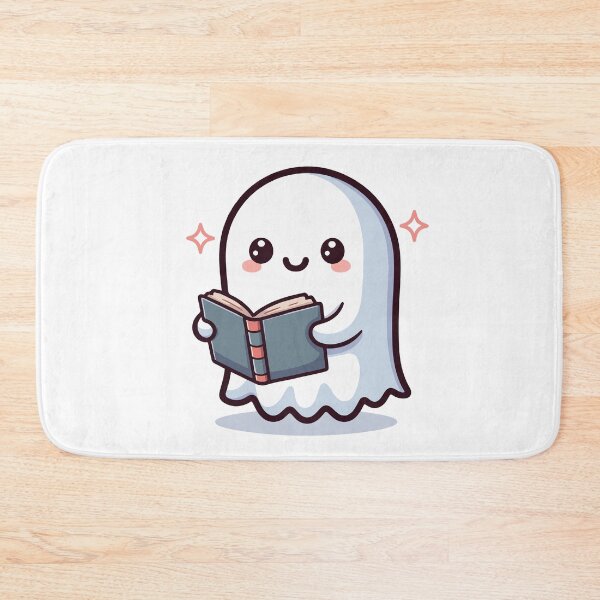 Item preview, Cute Cartoon Halloween Ghost Holding a Book designed and sold by chocolate e'claire.