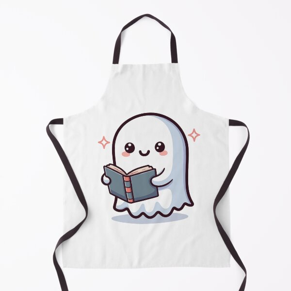 Item preview, Cute Cartoon Halloween Ghost Holding a Book designed and sold by chocolate e'claire.