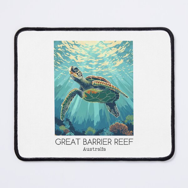 Item preview, A Vintage Travel Illustration of Great Barrier Reef Marine Park - Australia  designed and sold by GoodOldVintage.
