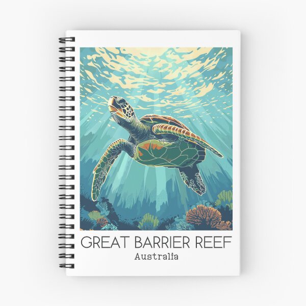 Item preview, A Vintage Travel Illustration of Great Barrier Reef Marine Park - Australia  designed and sold by GoodOldVintage.