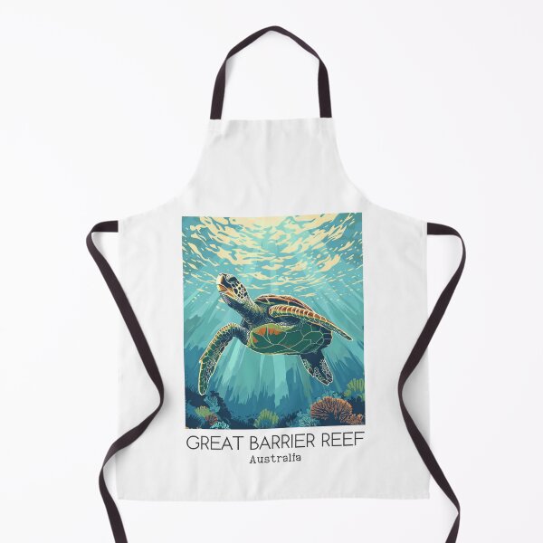 Item preview, A Vintage Travel Illustration of Great Barrier Reef Marine Park - Australia  designed and sold by GoodOldVintage.