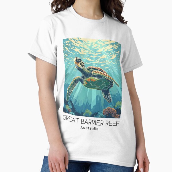 Artikel-Vorschau von Eine Vintage-Reiseillustration des Great Barrier Reef Marine Park - Australien, designt und verkauft von GoodOldVintage.