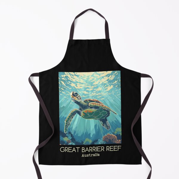 Item preview, A Vintage Travel Illustration of Great Barrier Reef Marine Park - Australia  designed and sold by GoodOldVintage.