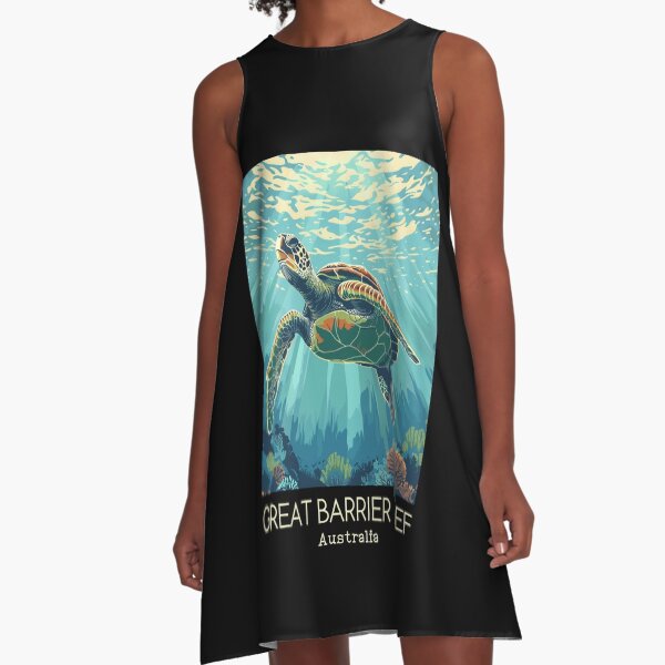 Artikel-Vorschau von Eine Vintage-Reiseillustration des Great Barrier Reef Marine Park - Australien, designt und verkauft von GoodOldVintage.
