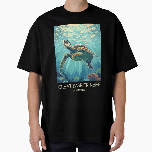 Artikel-Vorschau von Eine Vintage-Reiseillustration des Great Barrier Reef Marine Park - Australien, designt und verkauft von GoodOldVintage.