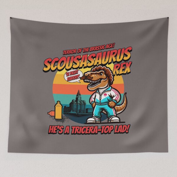 Item preview, Scouser - saurus Scouse Dinosaur Funny Design designed and sold by Shelmodine79.
