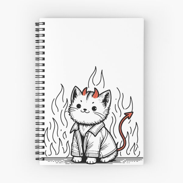 Item preview, Devil Cat with Horns designed and sold by nocturnastore.