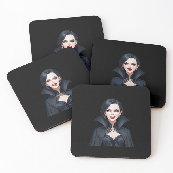 Item preview, Elegant vampire with sharp fangs designed and sold by artwaves.