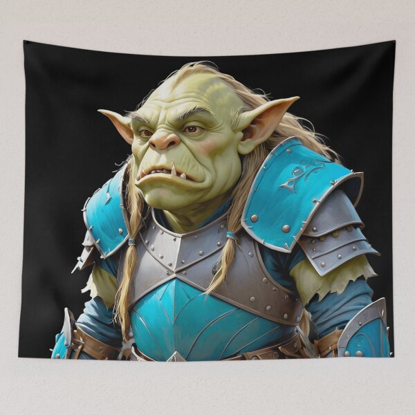 Item preview, Ogre with Intricate Blue Armor designed and sold by artwaves.