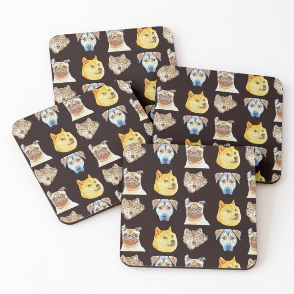 Item preview, four dogs with a cute group. designed and sold by painting23.