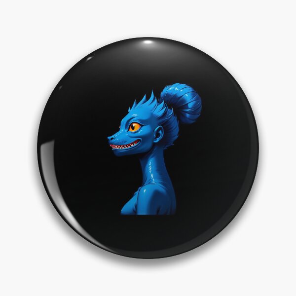 Item preview, Blue Alien with Elongated Neck designed and sold by artwaves.