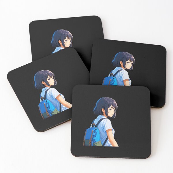 Item preview, Anime student with a blue backpack designed and sold by artwaves.