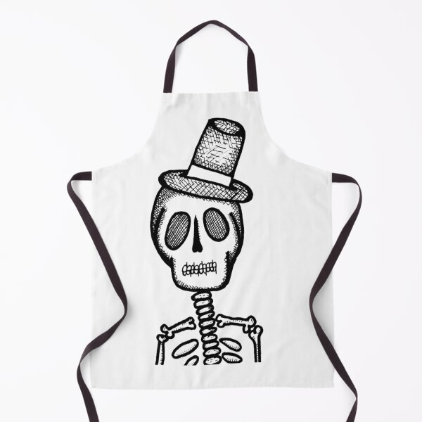 Item preview, Grayscale Contrast Skull With Top Hat Skeleton Tattoo Style designed and sold by KayTurtless.