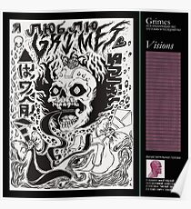 grimes - visions cover art Poster