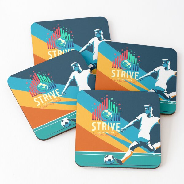Item preview, Soccer - Strive for Perfection, Achieve Greatness designed and sold by JPMASK.