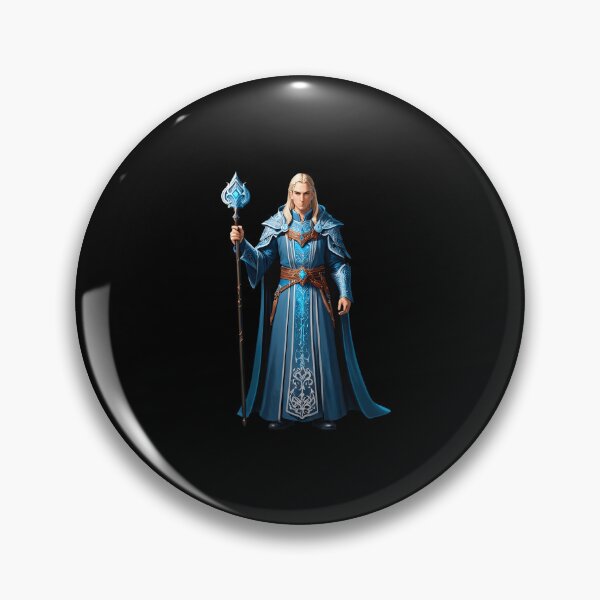 Item preview, Ornate-robed guild master with staff designed and sold by artwaves.