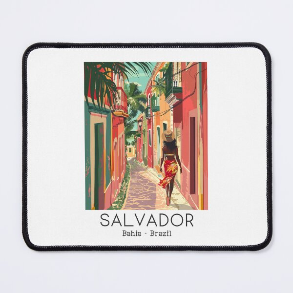 Item preview, A Vintage Travel Illustration of Salvador - Bahia - Brazil designed and sold by GoodOldVintage.