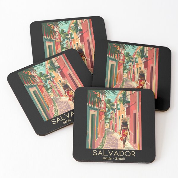 Item preview, A Vintage Travel Illustration of Salvador - Bahia - Brazil   designed and sold by GoodOldVintage.