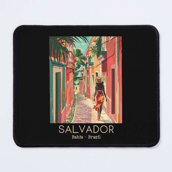 Item preview, A Vintage Travel Illustration of Salvador - Bahia - Brazil designed and sold by GoodOldVintage.