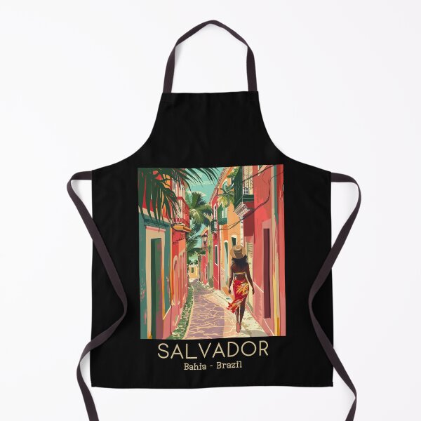 Item preview, A Vintage Travel Illustration of Salvador - Bahia - Brazil   designed and sold by GoodOldVintage.