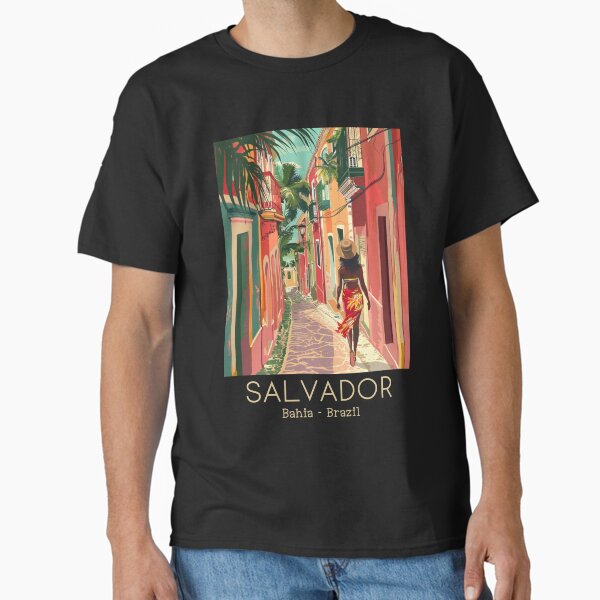 Item preview, A Vintage Travel Illustration of Salvador - Bahia - Brazil   designed and sold by GoodOldVintage.