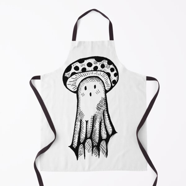 Item preview, Mushroom Head Ghost Grayscale Tattoo Style designed and sold by KayTurtless.