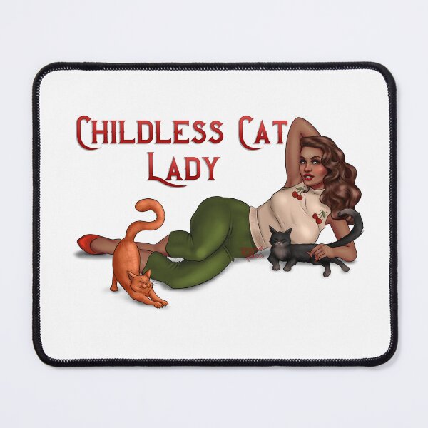 Item preview, Childless cat lady M designed and sold by RenegadeBetties.