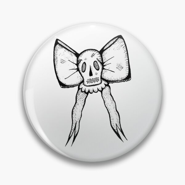 Item preview, Grayscale Tattoo Style Skull Head Ribbon Bow Skeleton Head designed and sold by KayTurtless.