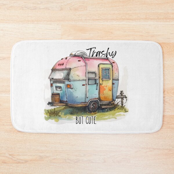 Item preview, Trashy But Cute Camper Quote - Funny Camping Humor designed and sold by bimbleDIY.